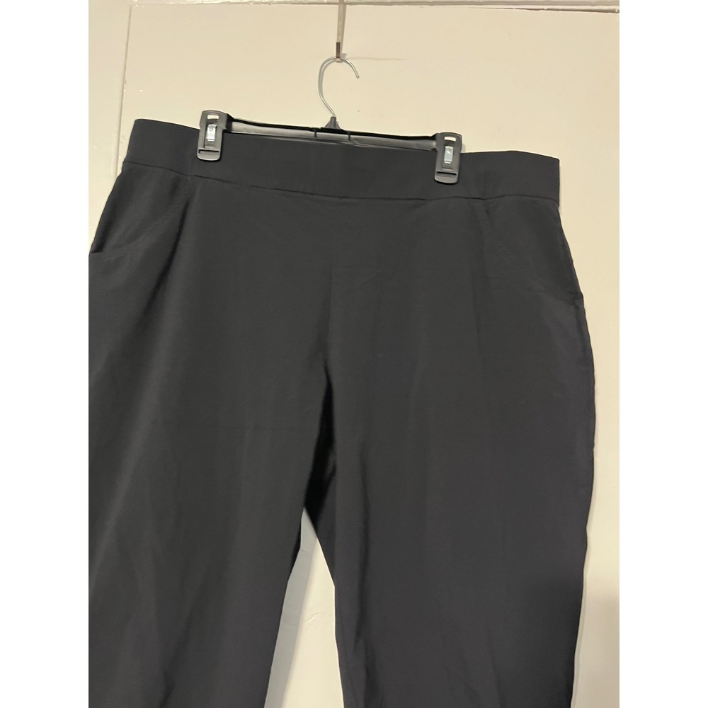 Columbia Anytime Casual Black Pull On Capri Pants Womens XXL Stretch Hiking - Picture 3 of 9